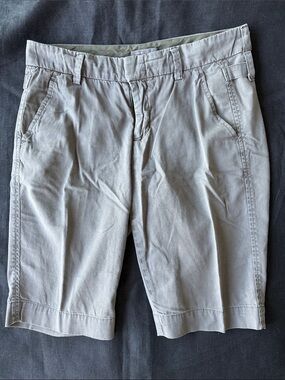 Vince Gray Cotton Bermuda Shorts Size 4
